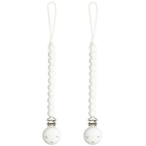 Pacifier Clip for Boys and Girls by Comfy Cubs - White