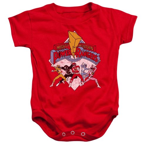 Power Rangers - Onsie Infant Snapsuit Retro Rangers
