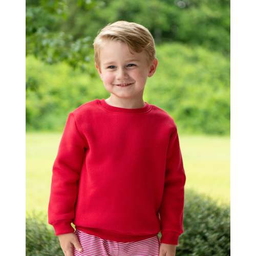 Pullover Fleece Sweatshirt- Red