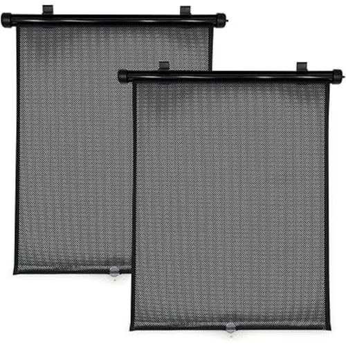 Travel Bug 2-Pack Roller Shades for Cars, Trucks, Vans, SUVs, Sun Protection for Baby