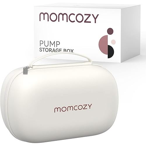Momcozy Breast Pump Bag for Hands-Free Wearable Breast Pumps, Hard Shell Case with Removable Tray, Watertight Breast Pump Storage Bag for Pumping Bag, Diaper Bag, or Handbag(Holds 2 Pumps)