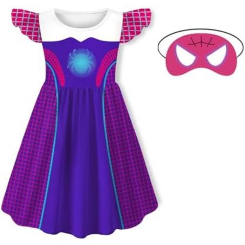 Kids Girls Casual Dresses Novetly Playwear Fashion Outfits 2-8 Years