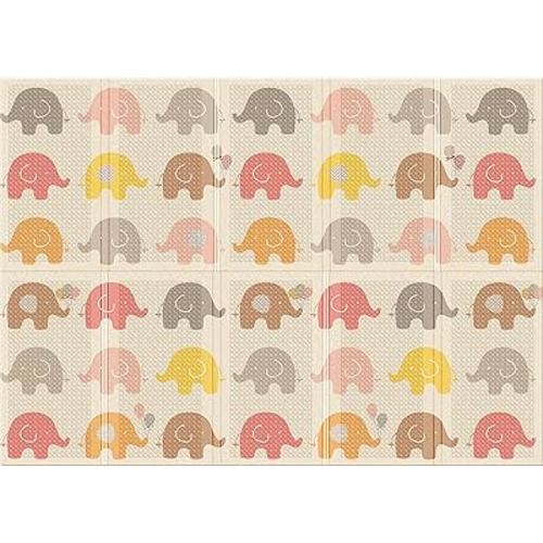 Parklon Large Foldable Baby Crawling Play Mat, 78.7 x 55.1 x 0.4 in., Water Resistant, Includes Carry Case