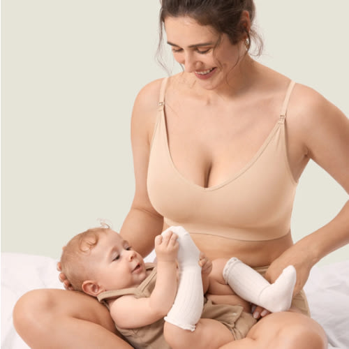 Seamless Soft Knit Nursing Bra