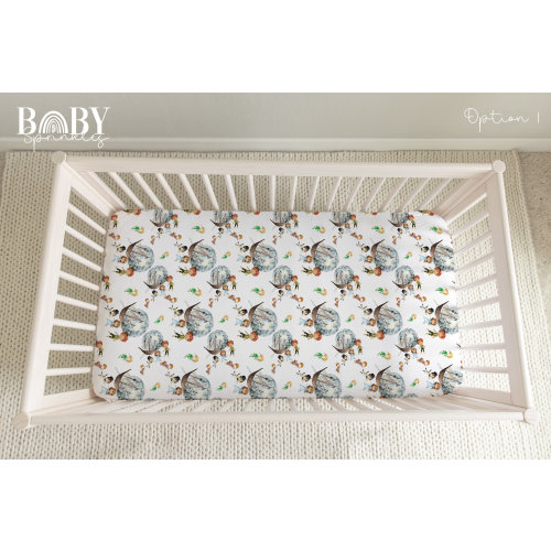 PETER PAN Crib Fitted Sheet, Neutral Baby Crib Sheet, Peter Pan Nursery, Neverland Nursery, Personalized Baby sheet,