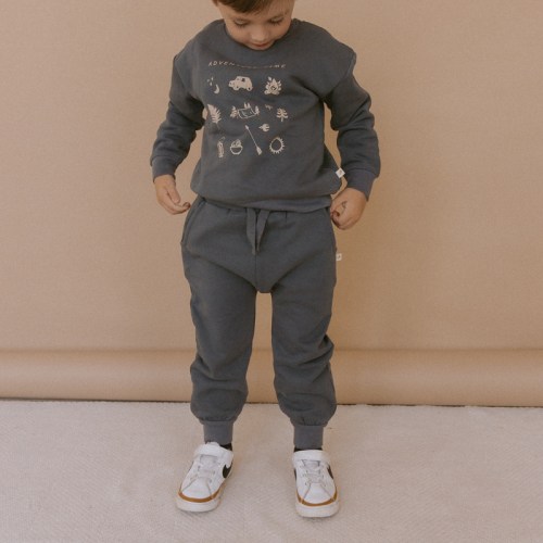 Organic Fleece Jogger Pants - Hale Navy