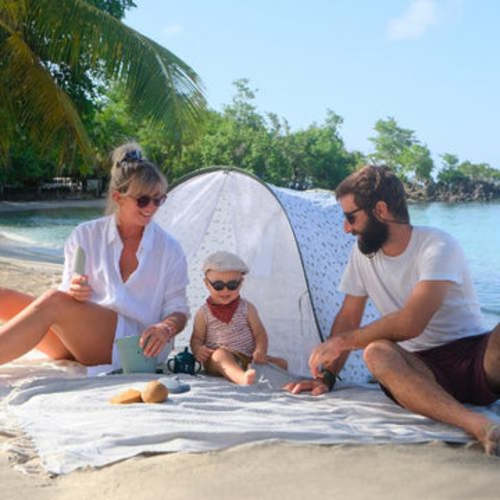 Aquani Anti-UV Baby Beach Tent & Paddling Pool I Babymoov US
