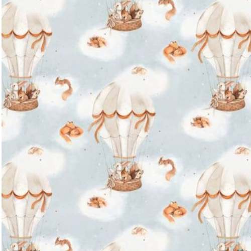 Whimsical Hot Air Balloon Ride Custom Baby and Toddler Bedding