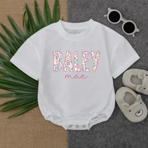 Customized Name Baby Romper,Sweatshirt Bodysuit, Personalize - TikTok Shop