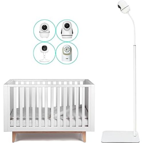 GUCHO Baby Monitor Mount Floor Stand Holder Compatible with Hellobaby HB6550/HB65/HB6339/HB40/HB6081/HB66/HB6351,Infant Optics DXR-8/8 Pro,Nanit,OKAIDI,Universal Flex Stand Baby Camera Mount