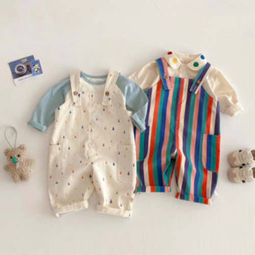 Striped Polka Dot Playsuit | RYAN AND REMI