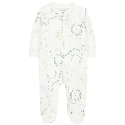 Carter's Baby Animal Print Sleep & Play Pajamas, NB