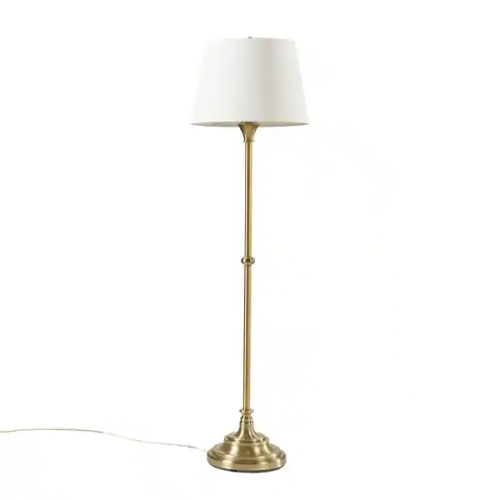 Madison Park Signature Aelorian Antique Brass Floor Lamp 59"H