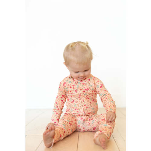 FRILLS (PEACH) | ZIPPER ONE PIECE