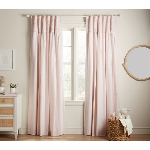 Smocked Top Blackout Curtain