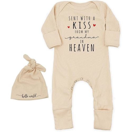 Hand Picked For Earth By My Great Grandma And Great Grandpa In Heaven Bodysuit Infant Romper Baby Boys Girls Clothes