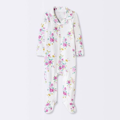 Baby Girls' Floral Mommy & Me Sleep N' Play - Cloud Island™ Ivory 3-6M