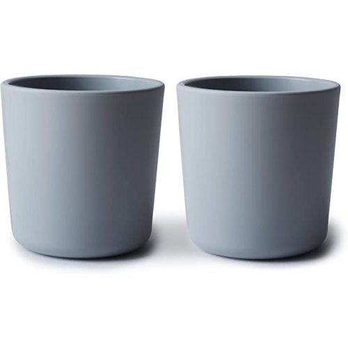 mushie Dinnerware Cups For Kids | Made in Denmark, Set of 2 (Cloud)
