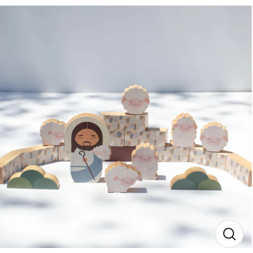 Jesus the Good Shepherd Wooden Playset