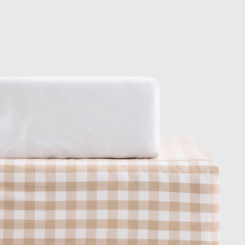 Organic Percale Gingham Crib Sheet 2-Pack