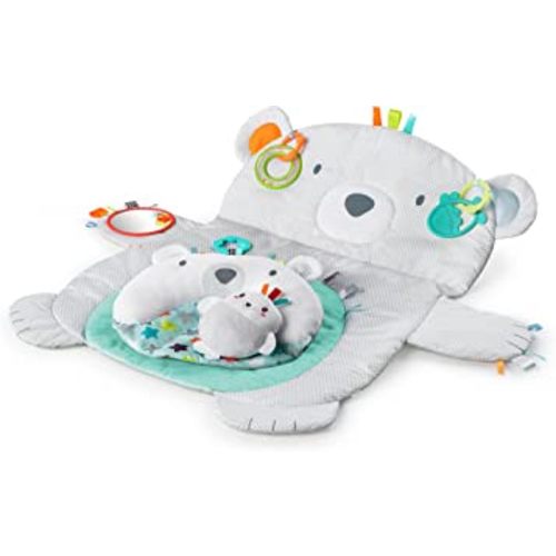 Bright Starts Tummy Time Prop & Play Activity Mat - Polar Bear, Ages Newborn +