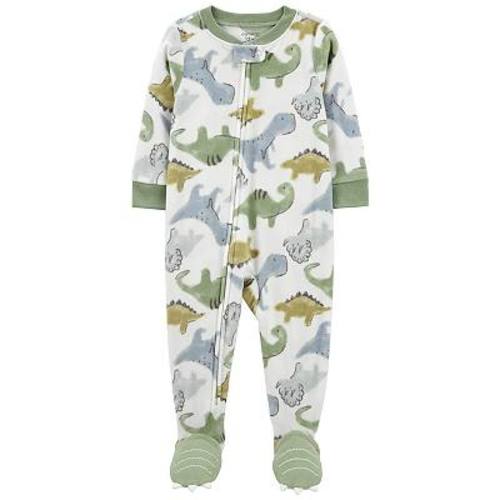 Baby & Toddler Boys' Carter's 1-Piece Dino Print Fleece Footie Pajamas