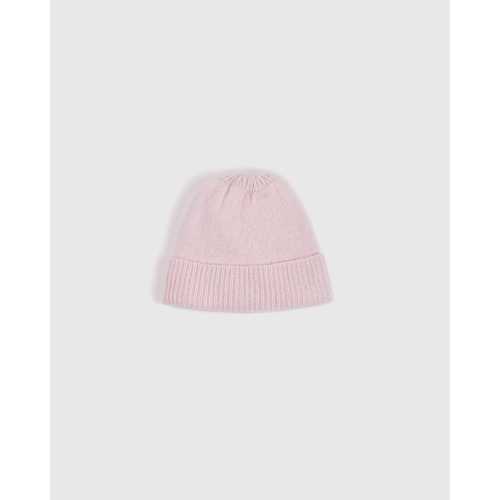 Washable Cashmere Beanie in Minimal Pink