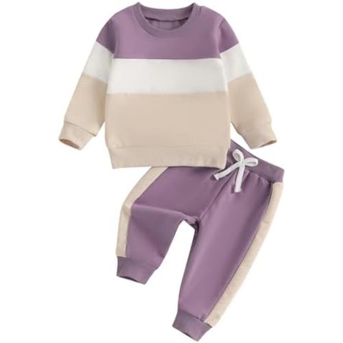 Toddler Baby Boy Clothes Fall Winter Sweatshirts Long Sleeve Tops Pant 2Pc Sets Toddler Outfit For Boys