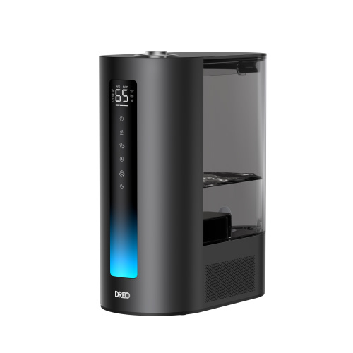 DREO 1.6 Gal Smart Cool/Warm mist Humidifier,Black,60 Hour Runtime, with accurate Sensor and indicator light, Timer, Google/Alexa Comaptible