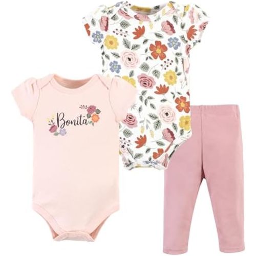 Hudson Baby Unisex Cotton Bodysuit and Pant Set 12-18m