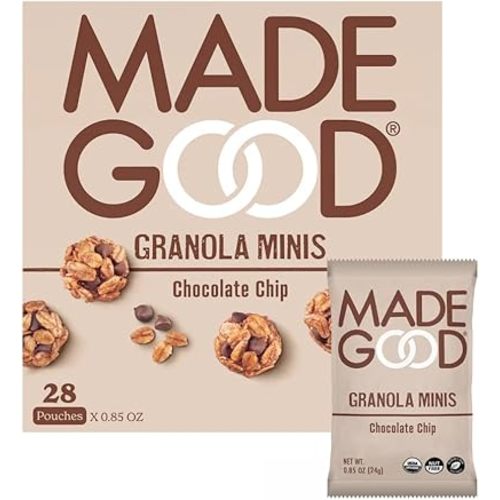 MadeGood Organic Chocolate Chip Granola Minis, 5ct x 0.85oz