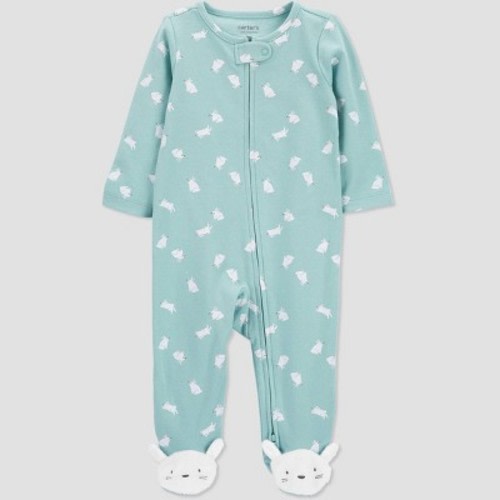 Carter's Just One You® Baby Bunny Footed Pajama - Blue Newborn