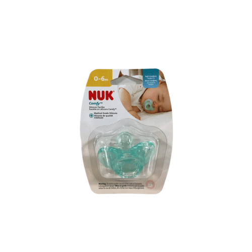 NUK Comfy Pacifier, Blue, 0-6 Months, 1 pack