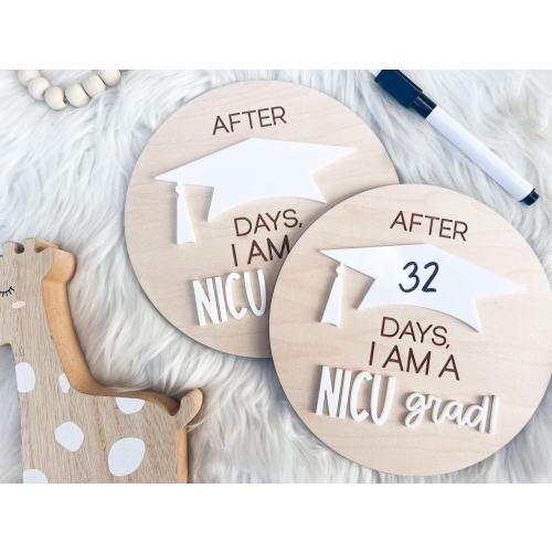NICU Graduate Sign, I'm a NICU Grad Days in nicu sign for Hospital, nicu warrior gift, Peace Out nicu, nicu coming home