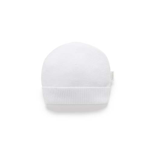 White Textured Beanie - Baby Accessories - Purebaby - Purebaby