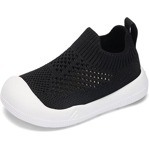 Engtoy Baby Shoes & Socks - Non-Slip Breathable Slippers with Soft Rubber Sole - Baby Boys & Girls Slip On Sneakers
