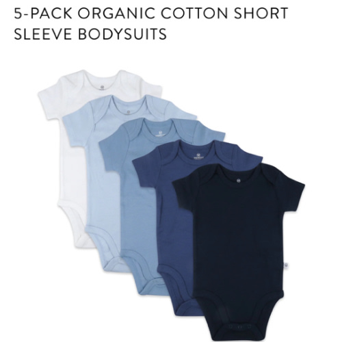 5-Pack Organic Cotton Short Sleeve Bodysuits | Honest Baby Clothing