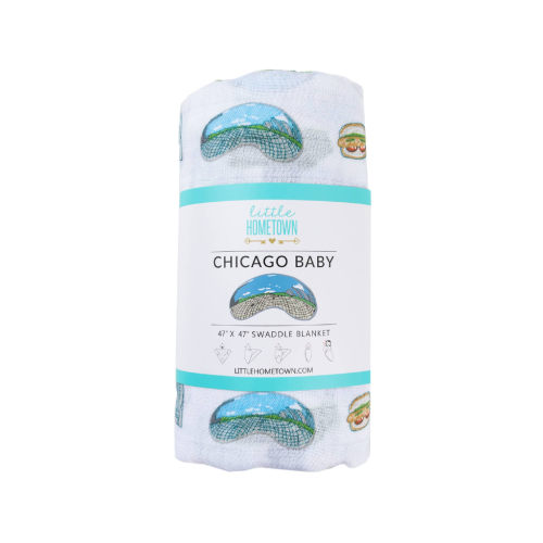 Chicago Baby Swaddle Blanket