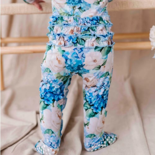 Once in a Blue Bloom Convertible Ruffle Romper