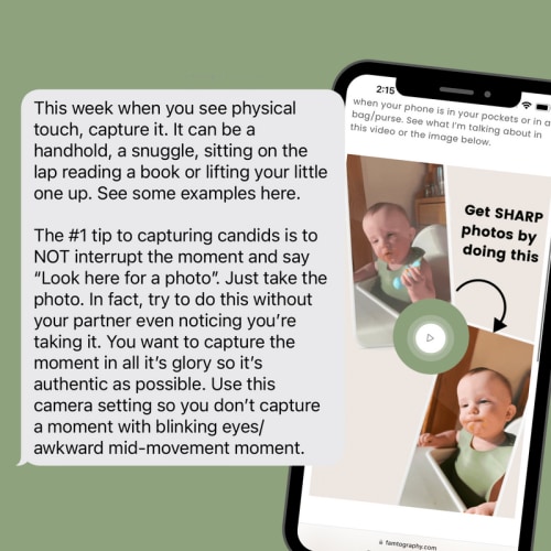 52 Famtography Prompts & Photo Guide for Parents