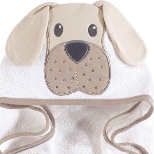 Hooded Towel, Tan Puppy, One Size