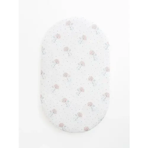 100% Muslin Cotton Fitted Sheets for Anzy Home Moses Baskets