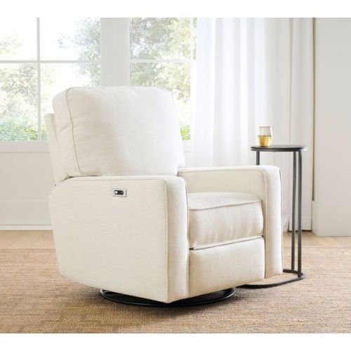 PB Comfort Square Arm Manual & Power Swivel Glider Recliner