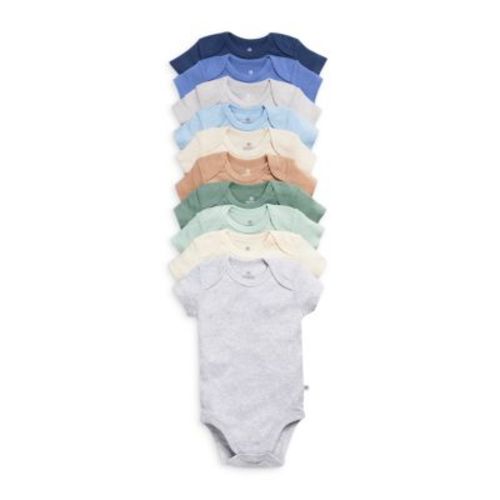 Boys' 10 Pack Short Sleeve Bodysuits - Baby