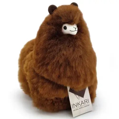 Inkari Alpaca Stuffed Animals - Naturals Walnut