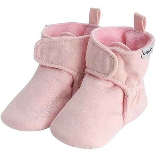 Gerber Baby Fleece Lined Wrap Fasten Non Skid Soft Slipper Booties