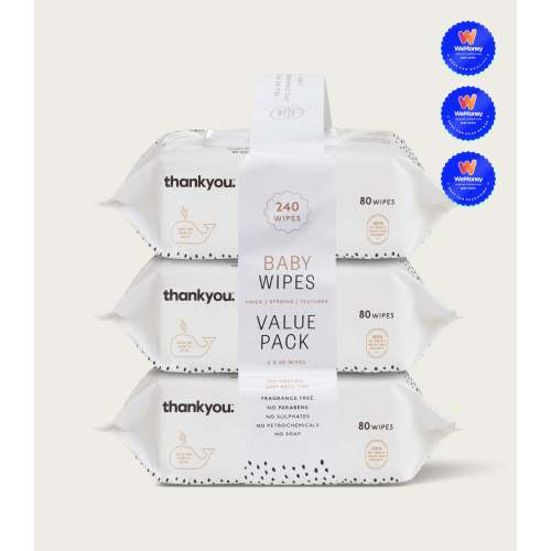 Baby Wipes 3 Pack-3x80
