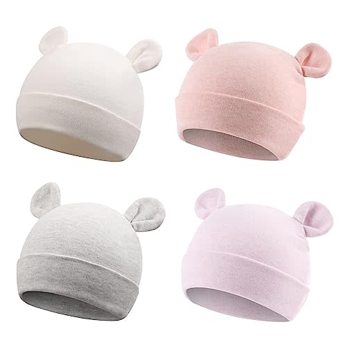 Cotton Newborn Baby Girls Hat Spring Newborn Boys Hat Cute Rabbit Infant Beanie