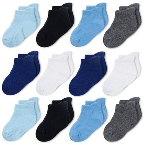 Cozyway Ankle Cotton Baby Socks - 12 Pack Stretch Baby Socks For All Day Comfort, Infant Socks, Boys Multicolor, 6-12 Months