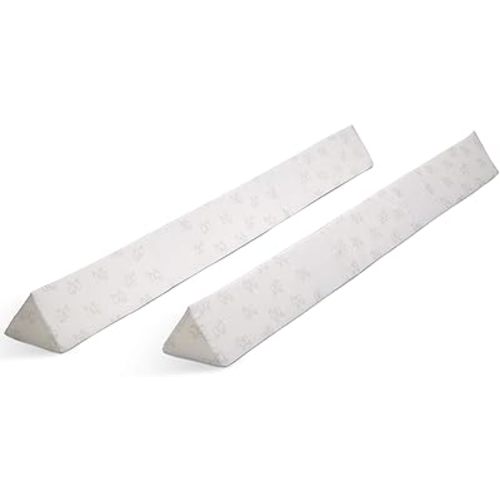 Serta Perfect Sleeper Extra Long Foam Bedrail - Guardrail for Toddlers & Kids with Water-Resistant, Non-Slip & Machine Washable Cover - 2pk, White